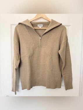 The Drop Half-Zip Knit Sweater